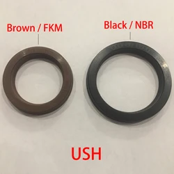 USH-Barra de pistón de cilindro hidráulico de goma NBR negra, labio en U, 18x26x5, 18x26x5, 20x28x5, 20x28x5, 22x30x5, 22x30x5 junta tórica sello de aceite