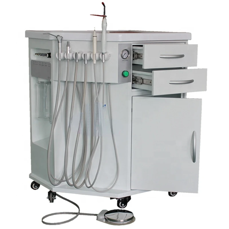 Storage cabinet and instrument drawer mobile dental cabinet portable dental suction unit