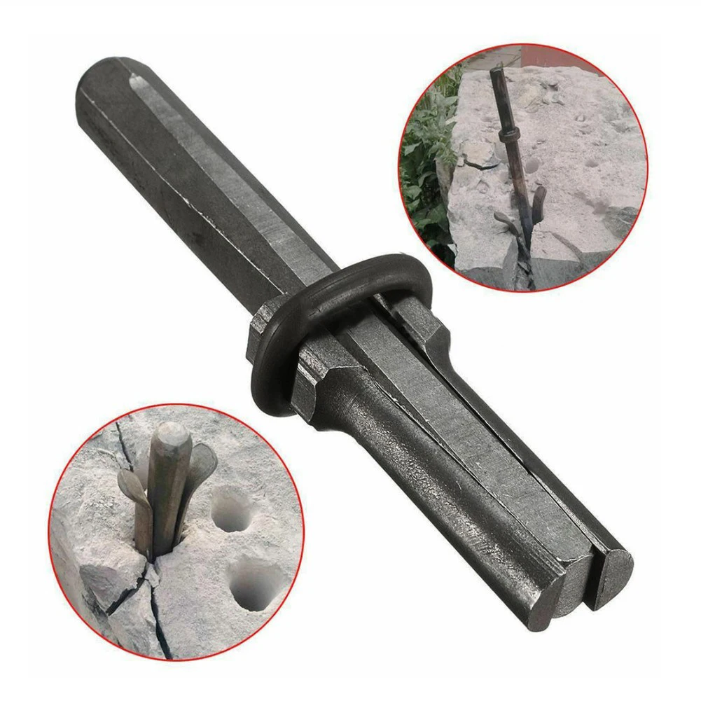 16mm Stone Splitter Plug Wedges And Feather Shims Concrete Rock Cutting Stone Expansion Splitting Tools Chisels Hand Tool