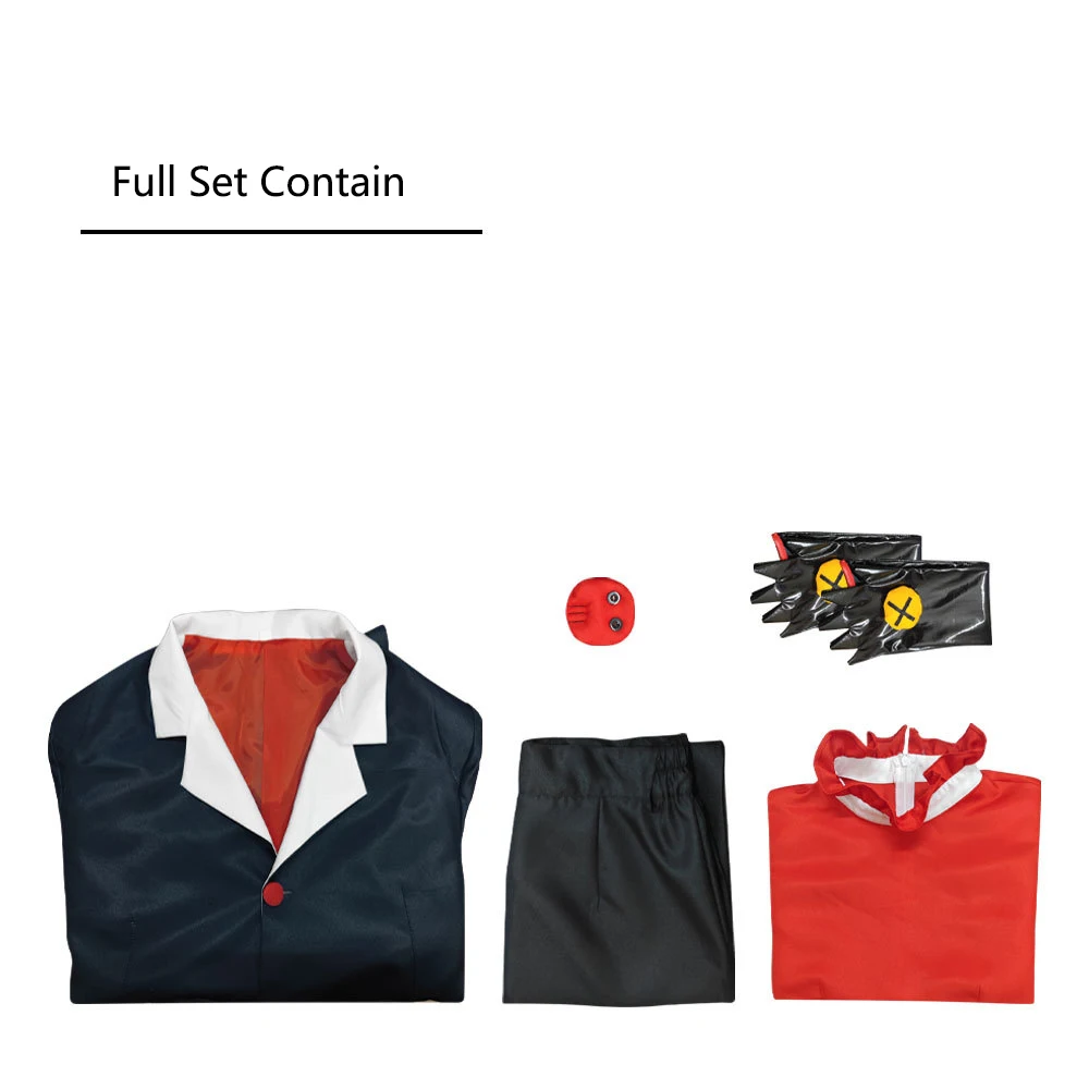 Anime Helluva Boss Blitzo Cosplay Costume Party Uniform Suit with Tail Halloween Outfit for Men Women Custom