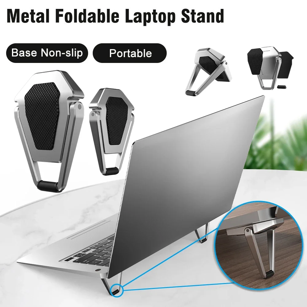 Faltbare Metall Laptop Ständer Universal Nicht-slip Halterung Unterstützung für Macbook Pro Air Lenovo Notebook Laptops Halterung Füße