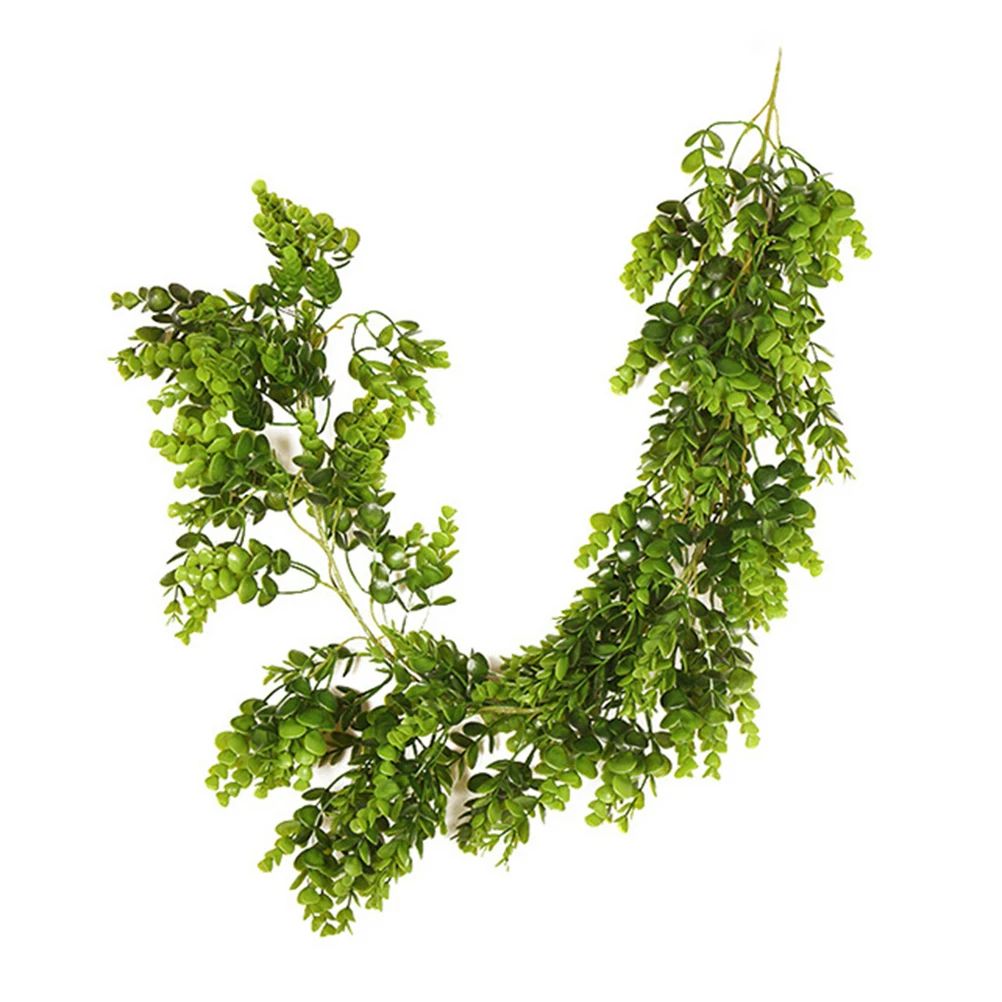 

Artificial Hanging Plant Faux Green Foliage Decorations Eucalyptus Leaf VinesIndoor Outdoor Privacy Eco Friendly Plastic