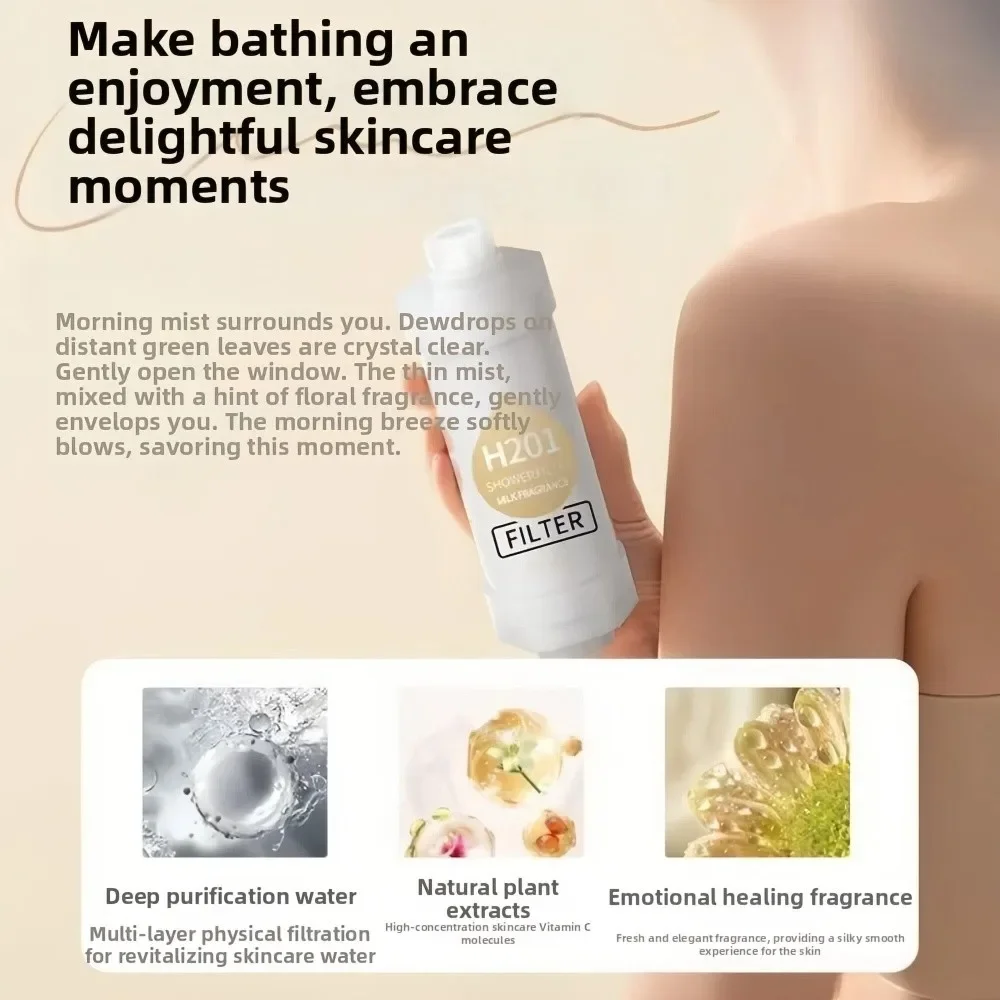 High Pressure Vitamin C Shower Head Filter Spa Grade Lavender Shower Scented Anti-scaling Dechlorination Bathroom Accessories