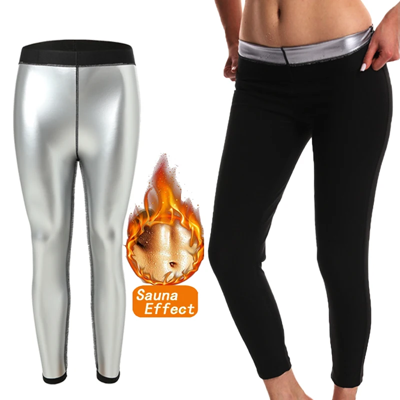 Sauna-Schlankheits-Hose, Langer Taillentrainer, Schweiß-Thermo-Gewichtsverlust-Hose für Frauen, Fettverbrennende Kompressions-Leggings, Trimmer-Former