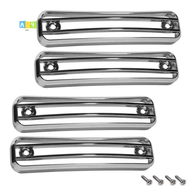 

A04E-Side Marker Guard Trim Side Light Protector Cover Spare Parts Accessories For Hummer H2 2003-2009 Accessories - 4 Pack