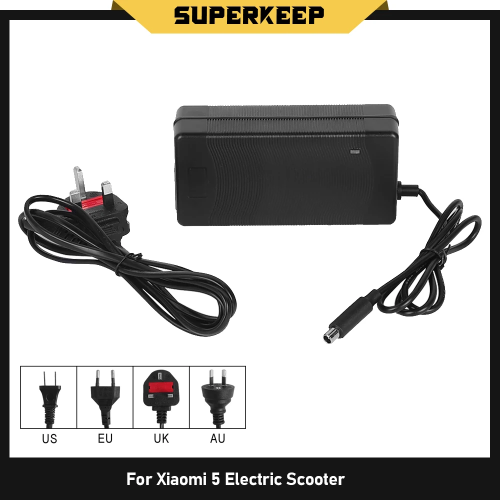 

Scooter Charger 54.6V 2A Charger for Xiaomi 5 Electric Scooter Charger Adapter AU US EU UK Plug Power Accessories Parts