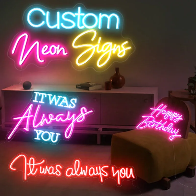 Factory Bulk Order dropshipping Acrylic Letters Led Neon Light Sign Custom Neon Sign Custom Logo