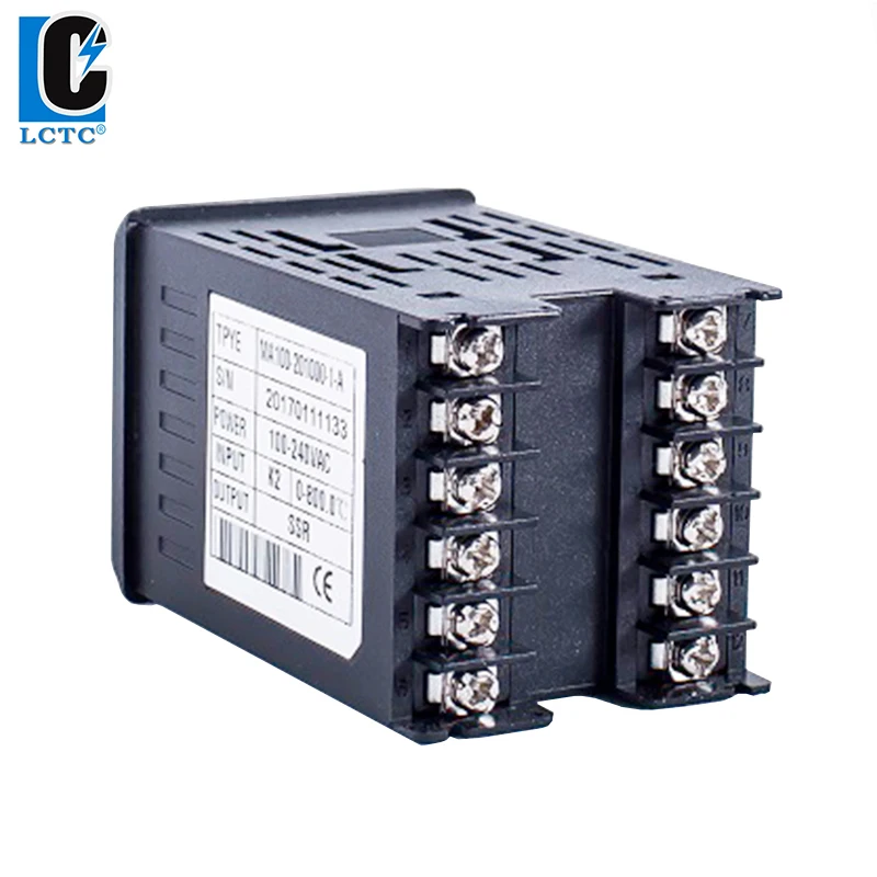 LCTC PID Ramp Soak Temperature Controller 50 Segments Programmable 4-20ma Input RS485 SSR Relay 4-20ma Output 48x48mm PMA100