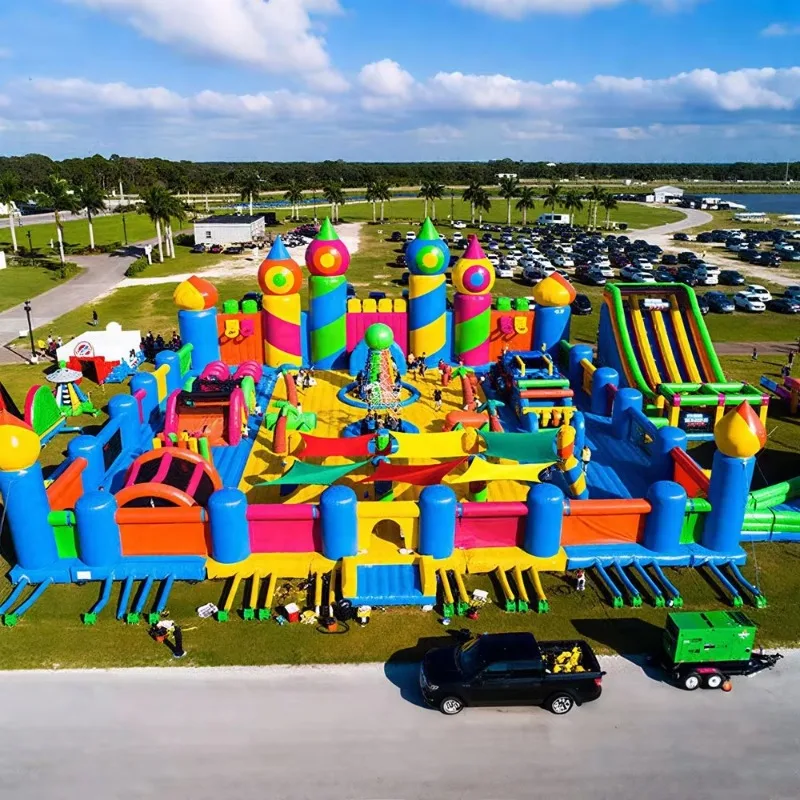 Indoor Infla  Theme Amusement Park with Obstacles Sport Games Commercial Infla  Playground for All Ages