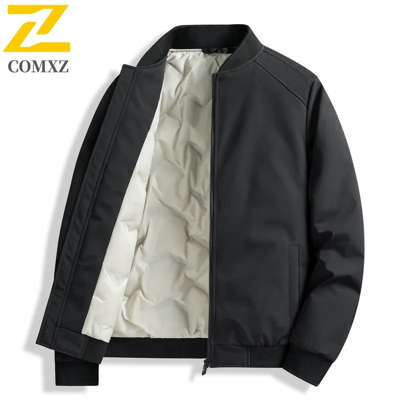 

COMXZ Высококачественная мужская куртка на весну и осень с тонким отложным воротником, повседневный топ, свободная японская рабочая одежда в стиле ретро, пальто, ветровка 2025