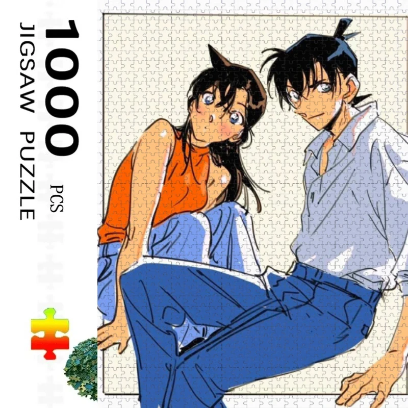Adult Jigsaw Puzzle 1000 Pieces Puzzle Detective Conan Couples Paper Puzzle Decorative Painting Exercise Brain Thinking