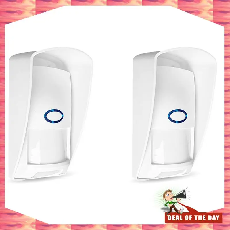 24-Hour Delivery 2X 433Mhz Wireless PIR Motion Sensor Alarm Animal Immune Infrared Detector Waterproof Outdoor Infrared Detector