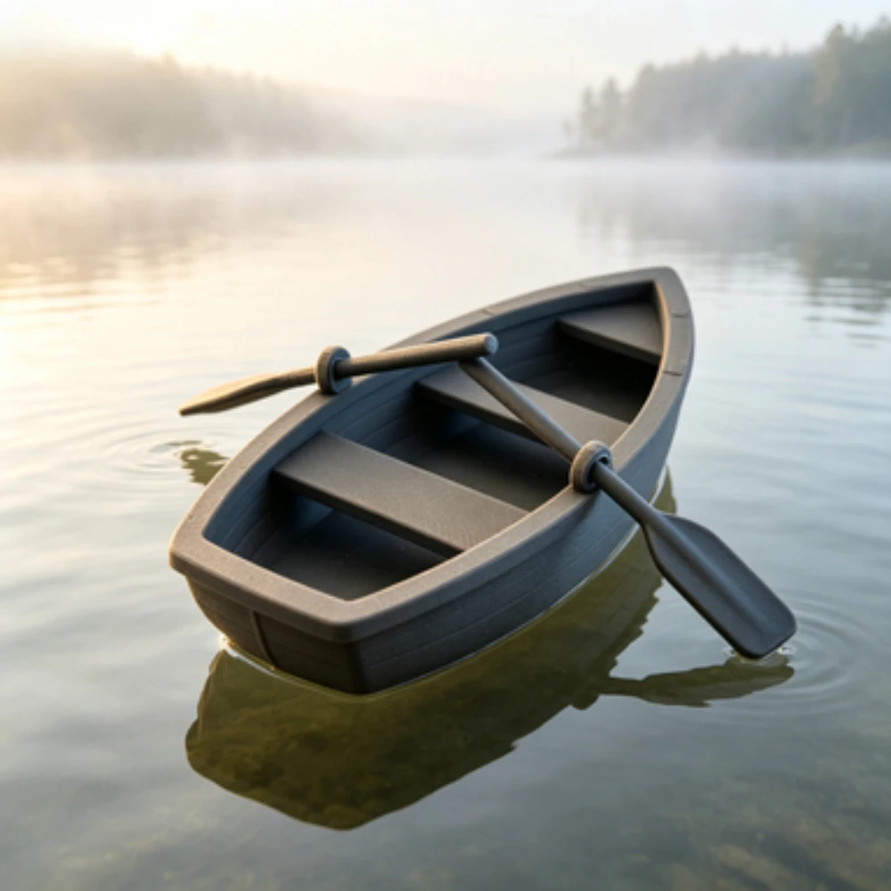 Mini Double Oar Wooden Boat Aq - Aquarium Mini Fish 评论和价格
