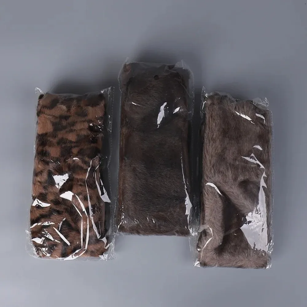 Новая эластичная повязка на голову из искусственного меха, ветрозащитная повязка на голову, шарф, защита для ушей, теплая зимняя повязка на голову для женщин