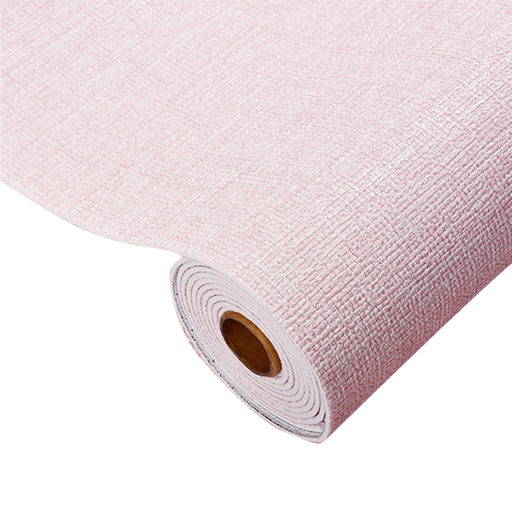 Grey Grasscloth Peel and Wallpaper Faux Linen Texture Vinyl for Walls Cabinets Backsplashes Furniture 0.5x2.8m