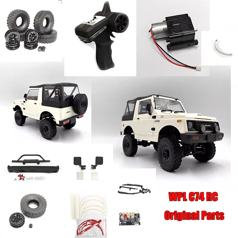WPL C74 RC Original Spare Parts Wheel Brow Motor Circuit Board Rear View Mirror Wiper
