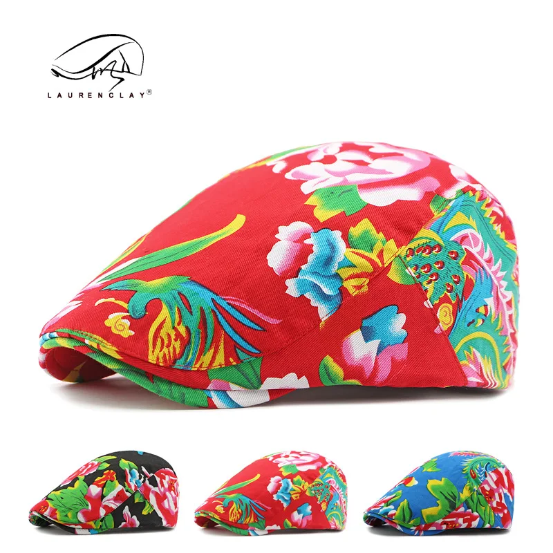 

Northeast Fabric Hat Female British Retro Beret Personalized Ethnic Style Peaked Cap Casual Advance Hats Men's Fashion