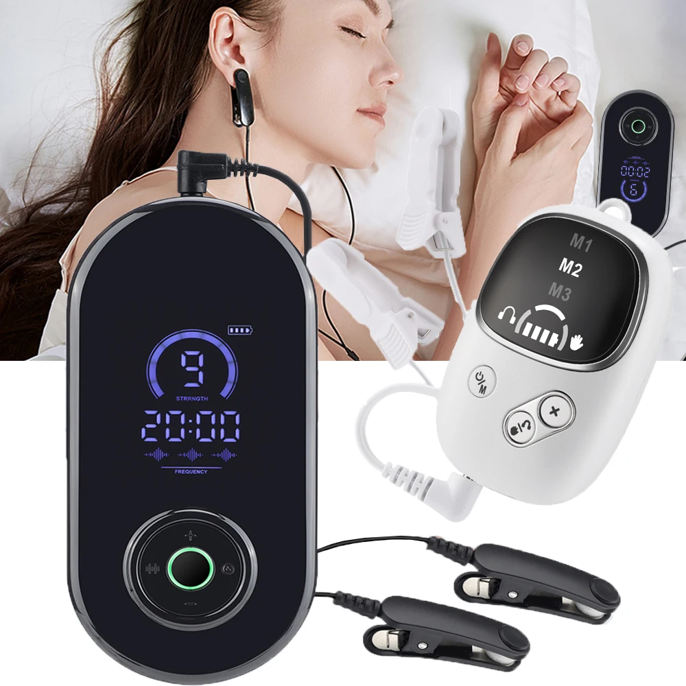 Smart CES Sleep Aid Ear Clip Relaxation Device USB Rechargeable Sleep Helper Adult Comfort Improvement Wireless Health Care