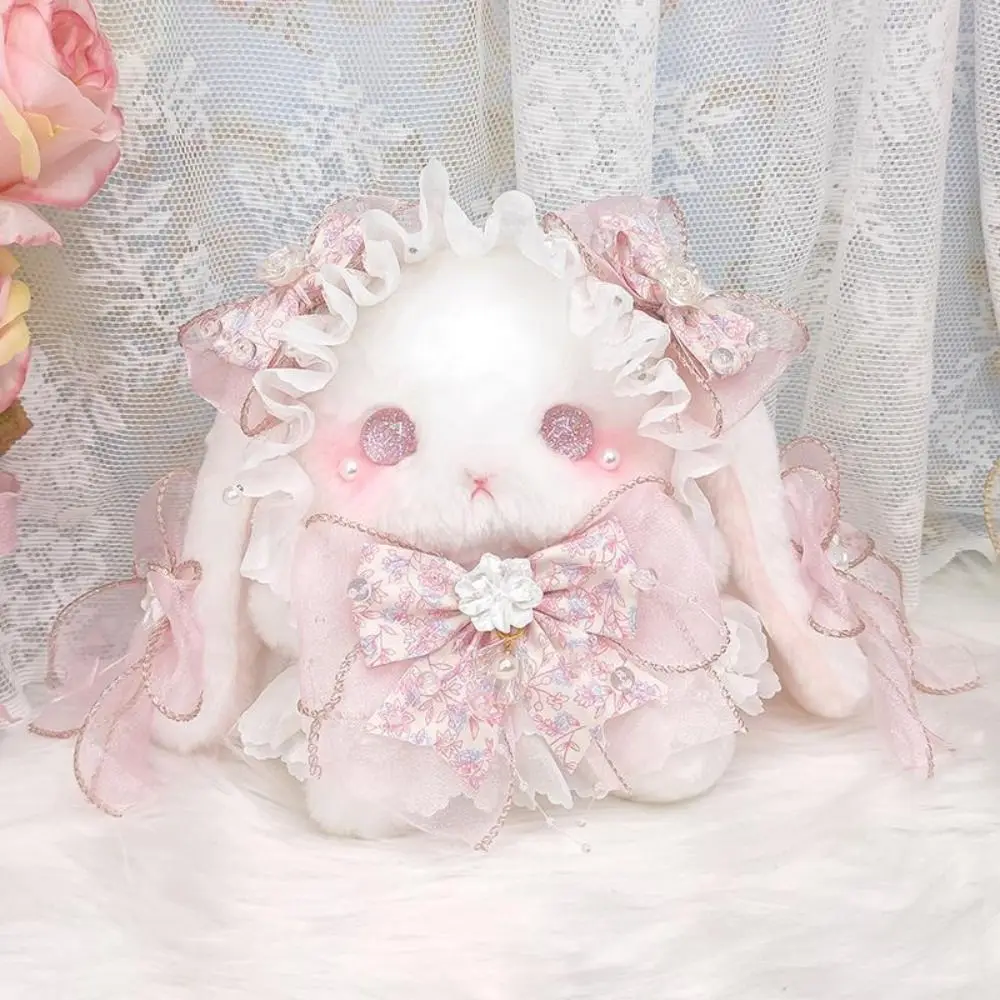 Kawaii Bunny Plush Bag Lolita Sweet Shoulder Bag Princess Pearl Chain Crossbody Bags