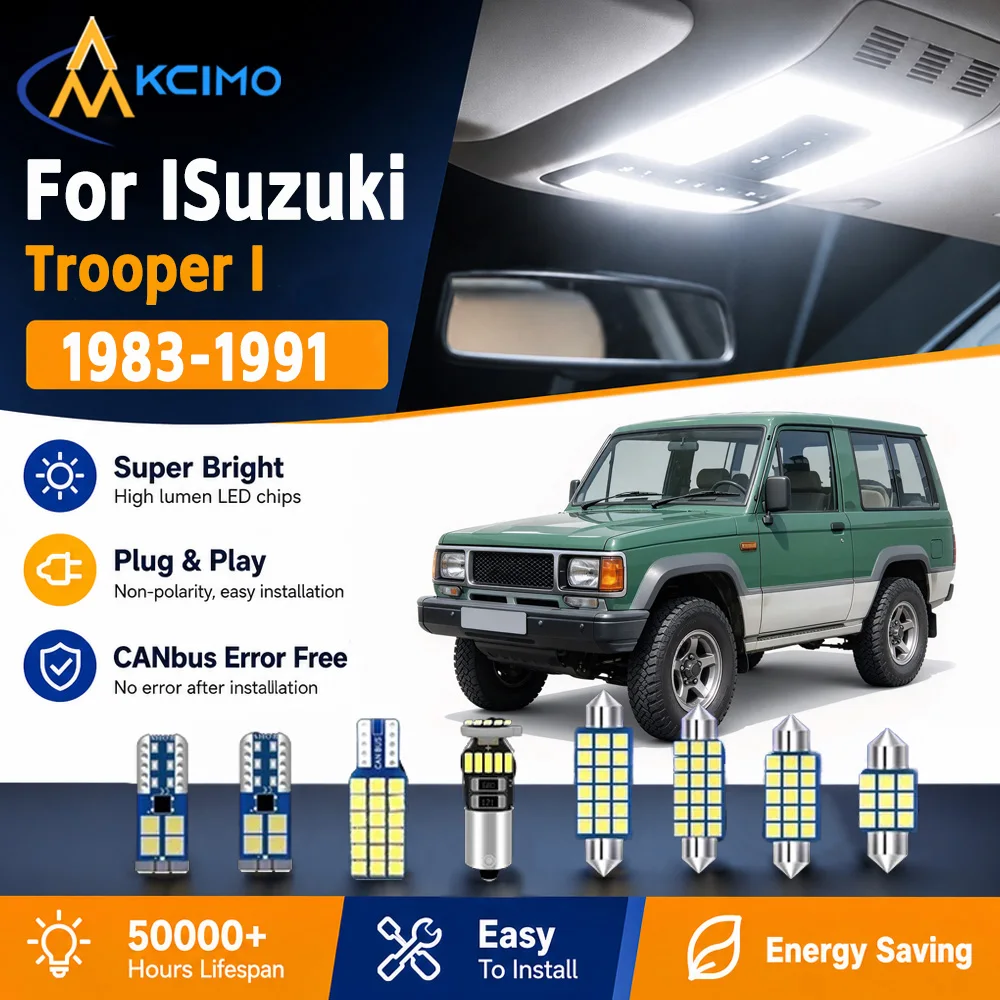 KCIMO 2 Colors LED Interior Light Kit For ISuzuki Trooper I 1983-1991 Plug And Play Cabin Door Dome Lamp Auto Accessories