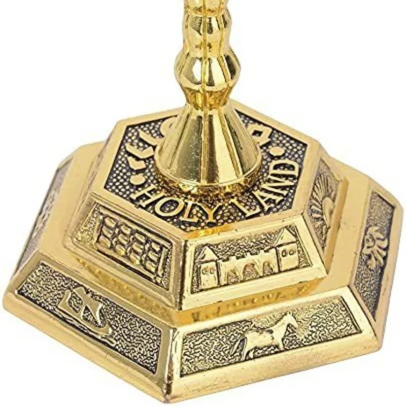 Metal Ornaments From The Israeli Tribe Menorah