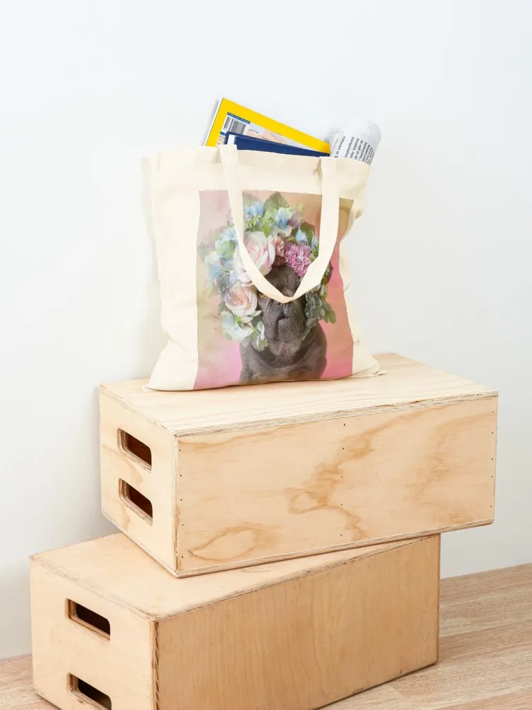 Flower Power, Pika Tote Bag shopping bag custom fabric bag free delivery bags tote bags men