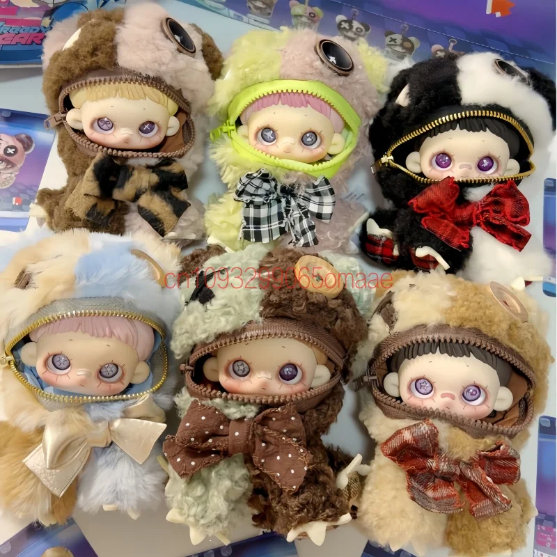 New Maymei Greedy Bear Series Kawaii Blind Box Plush Bag Pendant Cute Vinyl Plush Doll Mystery Box Collectible Toy Surprise Gift