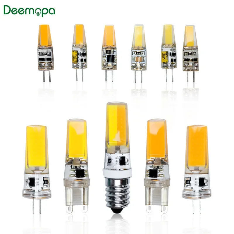 G4 Led Bulb G9 E14 3W 6W AC/DC 12V 220V Saving Silicone COB Lamp 360Beam Angle Replace Halogen Light Spotlight Chandelier