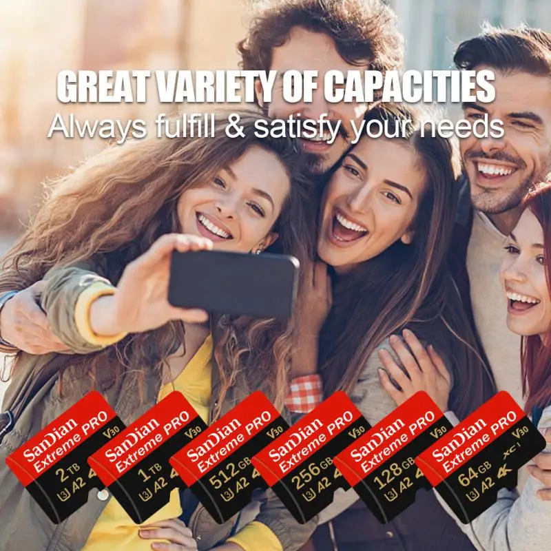 High speed Class 10 SD Card 32GB 64GB 128GB 256GB carte sd Memory Card 1TB Flash usb stick sd cards For Camera table PC