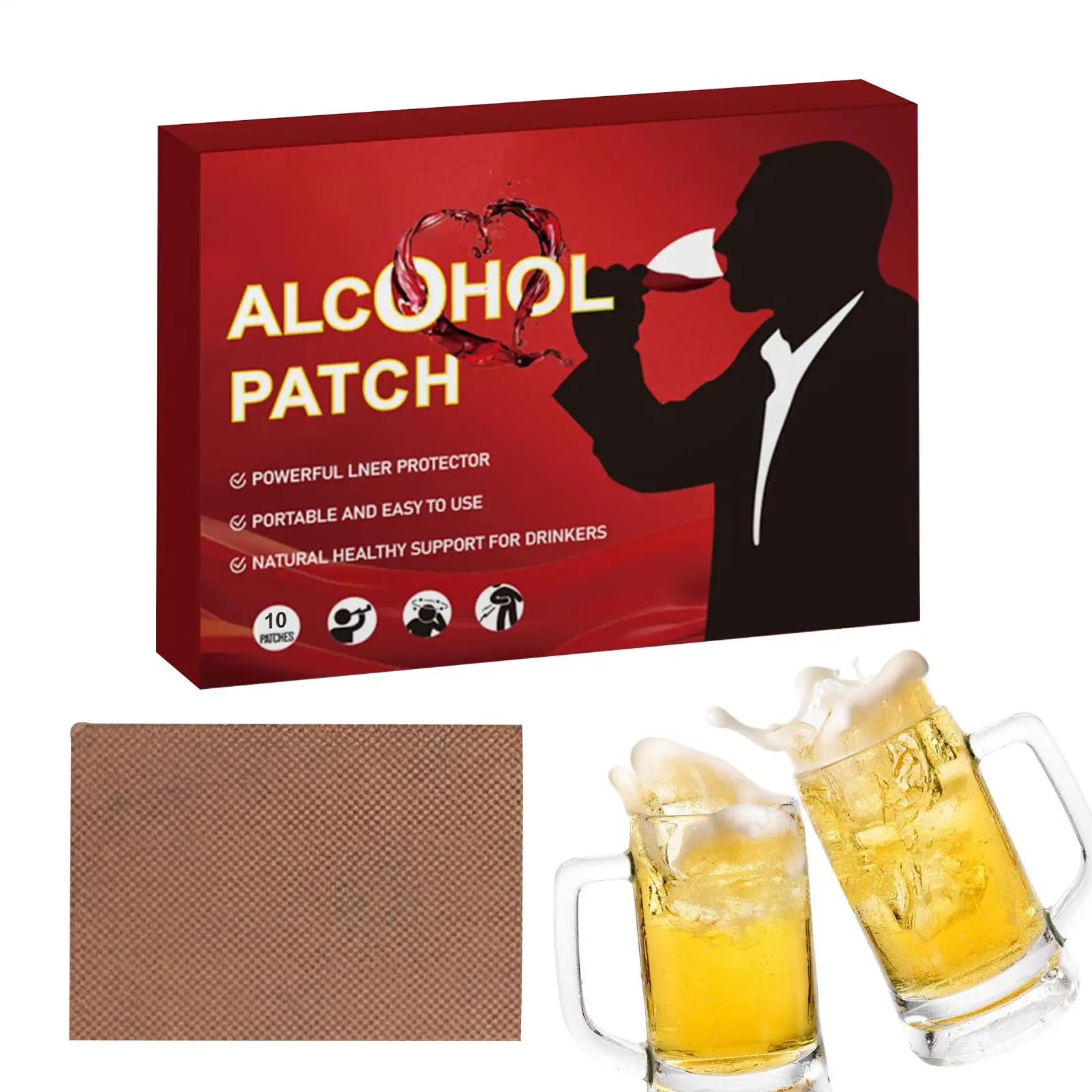 Anti-Alcohol Patch Strong Adhesive Energy Boost No Sticky Party Recovery Patches Regulation Care Patch