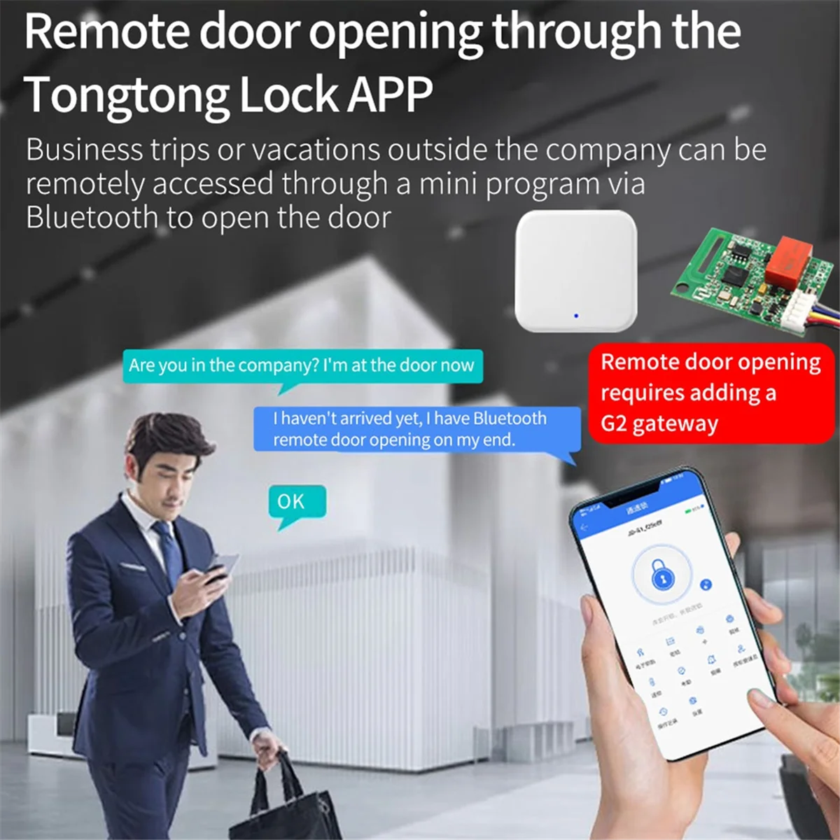 TTLOCK App Remote Electronic Lock Module Board Lock Module Relay Output Door Access Control System HGC