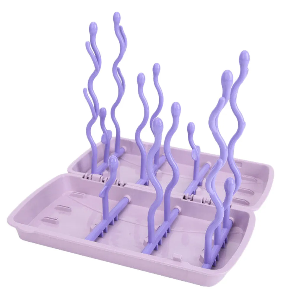 

1Pcs Bottle Dryer Baby Bottle Rack Foldable Branches Drainer Storage Stand for Baby Feeding Bottles Cups Nipples Accessories