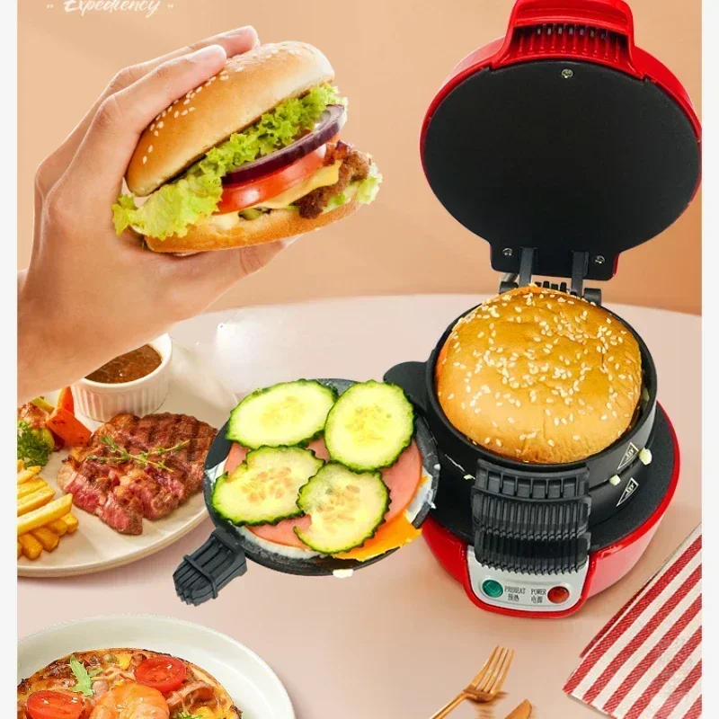 Hamburger Maker Household Small Breakfast Machine Multi-Function Light Food Machine Bread Sandwich Machine Waffle