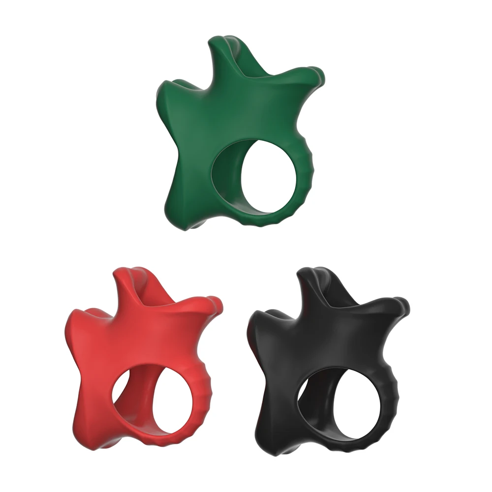 3 IN 1 Silicone Penis Ring for Men Ultra Soft Stretchy Cock Ring Penis Enlargers Erection Tool Male Stimulation Sex Toys Games