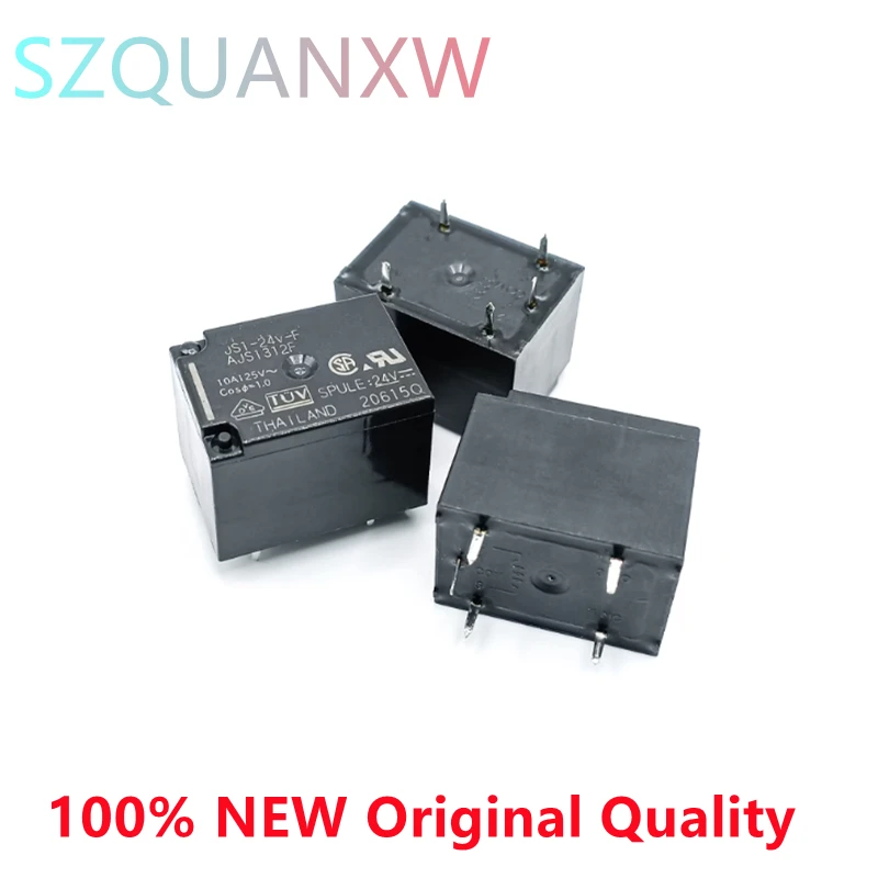 

10PCS New and Original JS1-5V JS1-12V JS1-24V 10A 12V T73 DIP5 Relays JS1-12V-F 5V 12V 24V