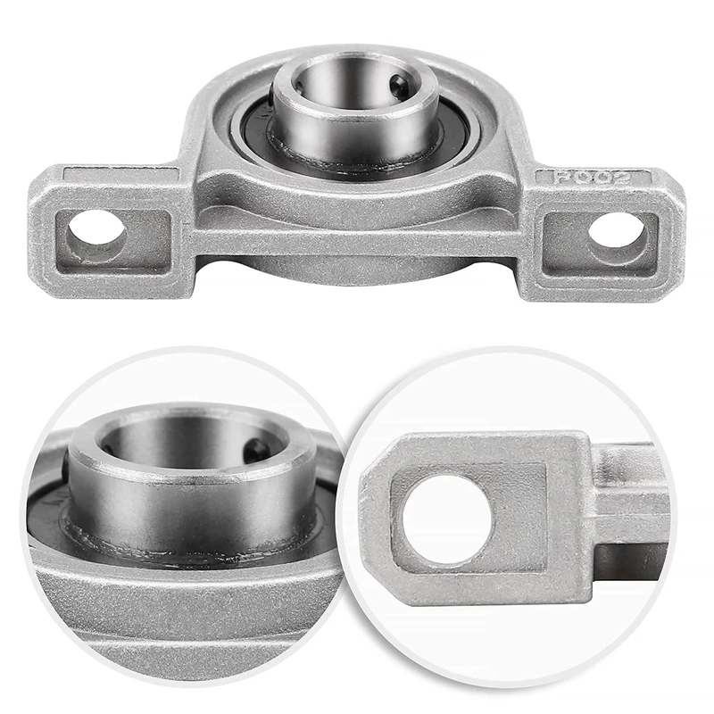 4 Pcs Bearing Housing Flange Bearing 10Mm KP000 Ball Bearing Block Pillow Block Bearing For Spare Parts For 3D Printer