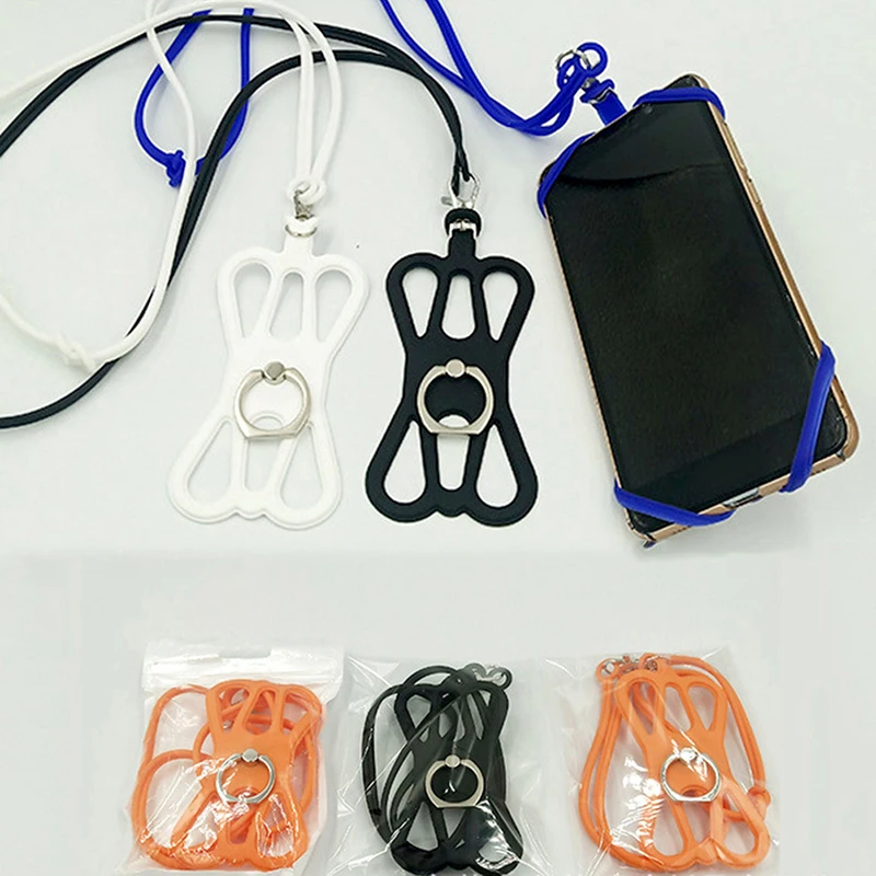 Universal Silicone Cell Phone Lanyard Holder Case Cover Phone Neck Strap Necklace Sling For Smart Mobile phone lanyard