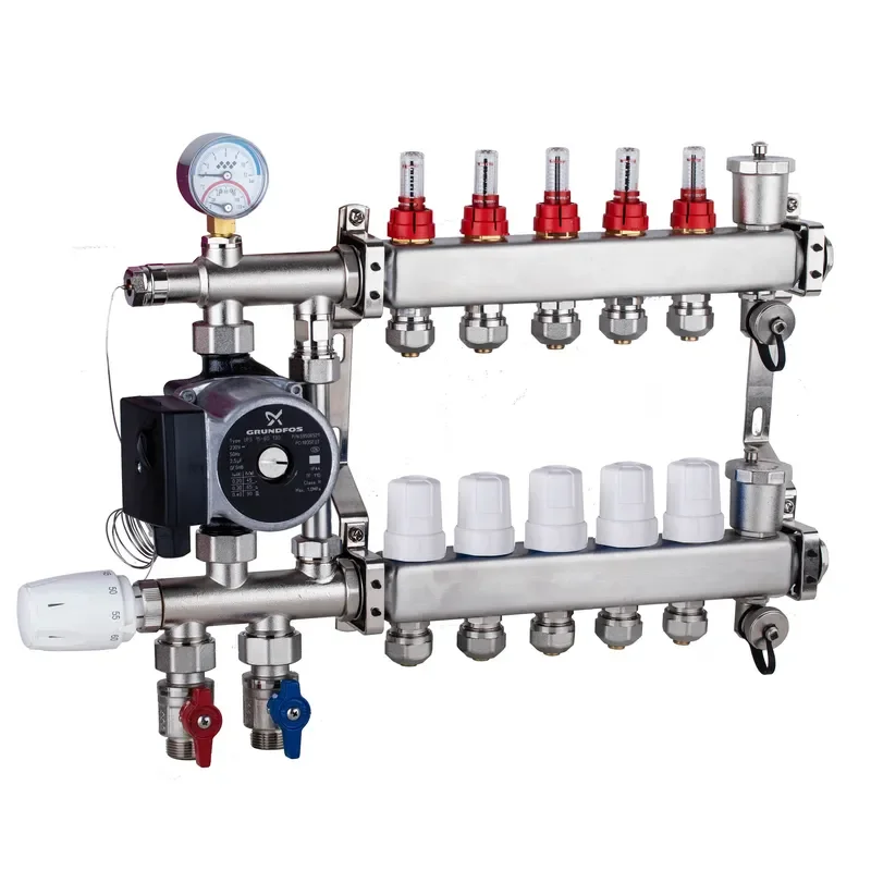 High Quality Modern Stainless Steel Water Mixing Pump Kit for Apartment Underfloor Heating System with 2-Year Warranty