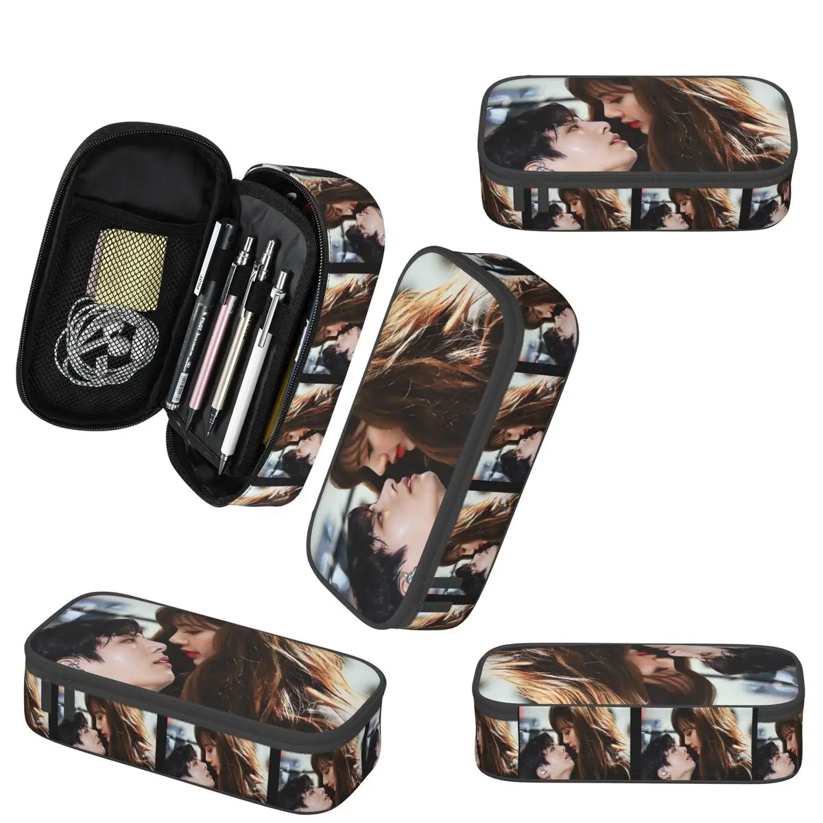 الحد الأدنى جين ، سوجا ، جي هوب ، جيمين مقلمة لصبي فتاة مدرسة صندوق القلم حقيبة أقلام رصاص لوازم القرطاسية حقيبة حامل القلم