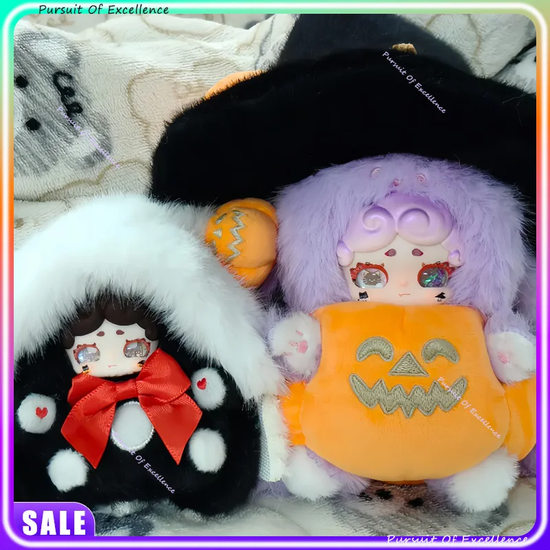 

Новый Lucky Deer Nai Magic Witch Halloween Limited Elevator Bunny And Ghost Cute Fun Group Cp Trend Сюрприз Праздничные подарки