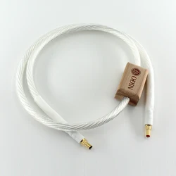 Nordost odin Silver Plated GX16 2Pin to DC25 5.5*2.1/5.5*2.5mm Gold plated Plug Linear Power Supply Air Output Cable