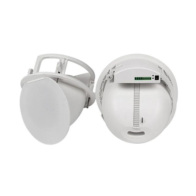 5.2 Inch 30w Round Motorized Angled in Ceiling Speaker 5 Angle