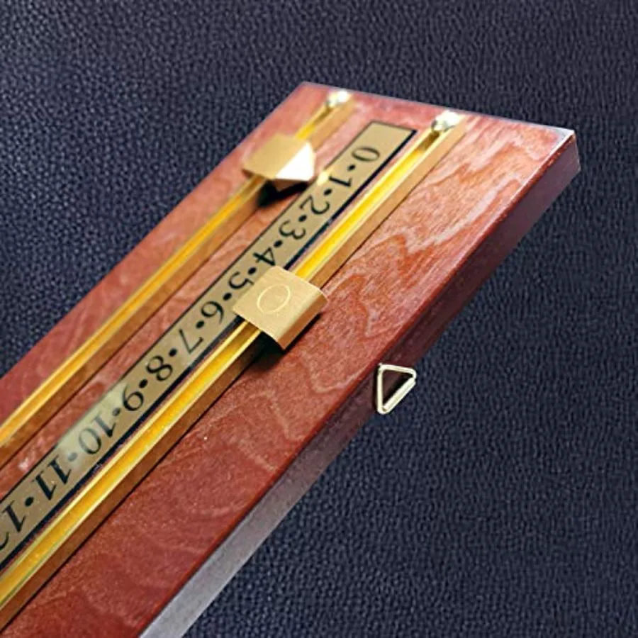 

Brass and Mahogany Wall-Mounted Scoreboard International Stained Wood Score Board/Billiard Score Board