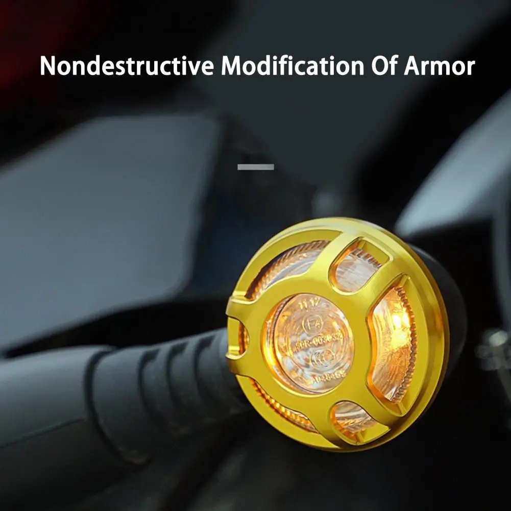 

2Pcs Motorcycle Lampshade Motorcycle Warning Light Grill Cover Turn Signal Protective Cover for Benda Chinchilla 300