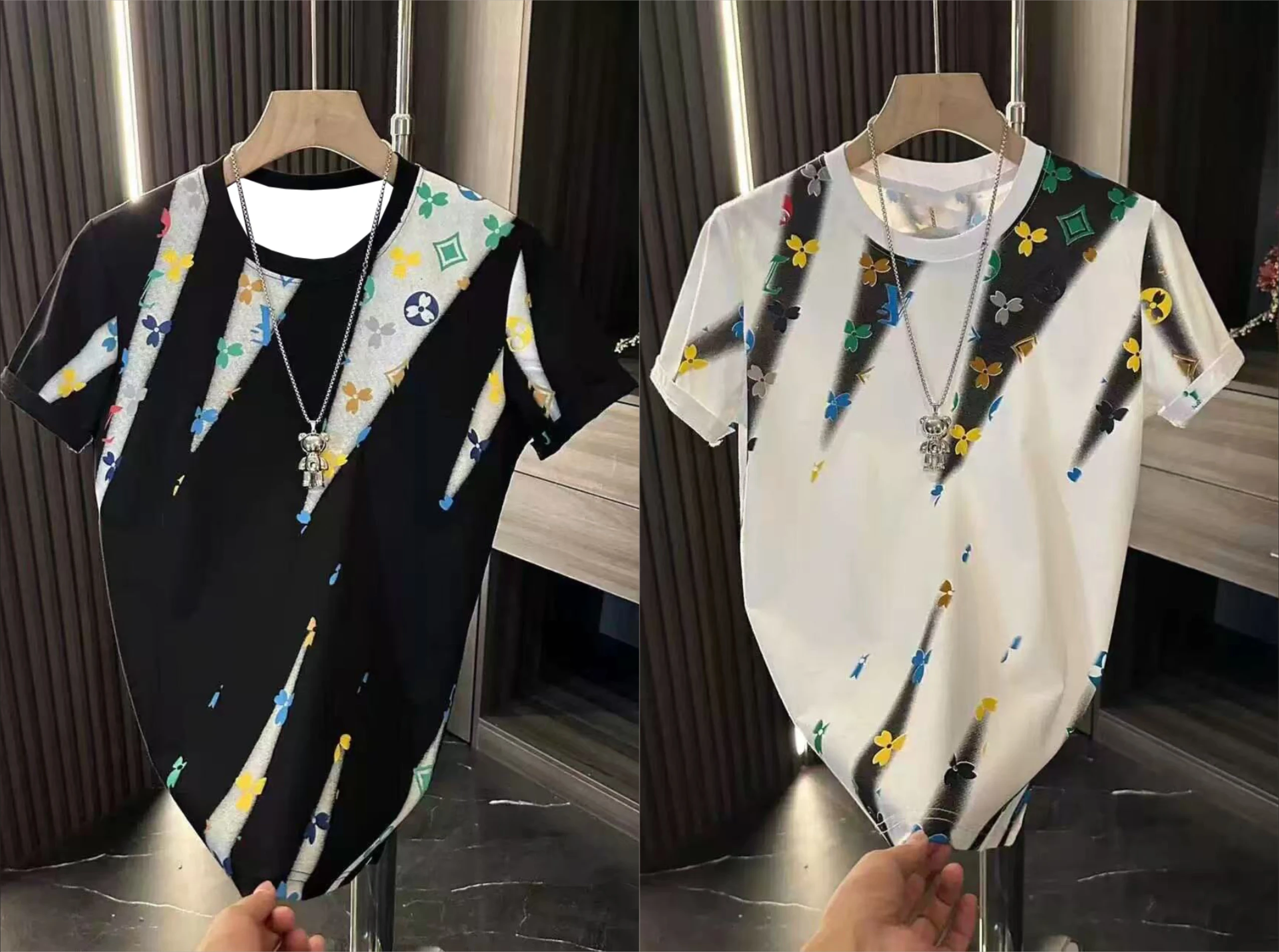 

The 2025 New Men's Luxury Brand T-shirt Is Comfortable, Luxurious, Short-sleeved, Quick-drying and Quick-descent Motorcycle