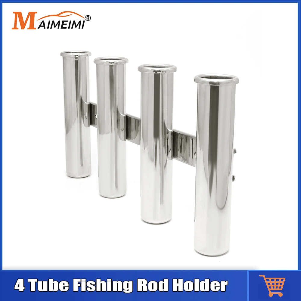 

4-трубный держатель для удочки из нержавеющей стали, боковое крепление для яхты, держатель для удочки, стойка для лодки, морские аксессуары
