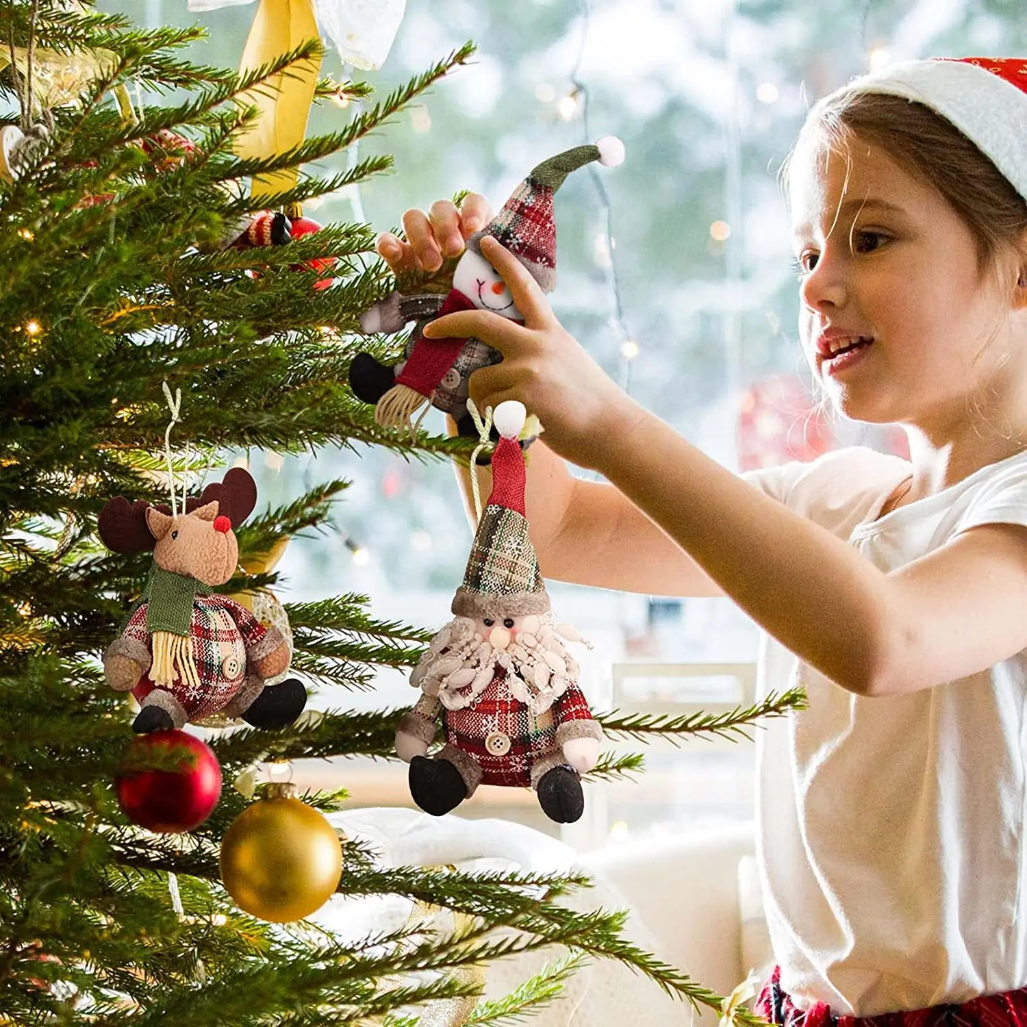 دمية سانتا كلوز ديكورات عيد الميلاد ، ديكور المنزل ، زخارف الأيائل ، عيد الميلاد ، سنة جديدة سعيدة ، أطفال ، هدايا #3