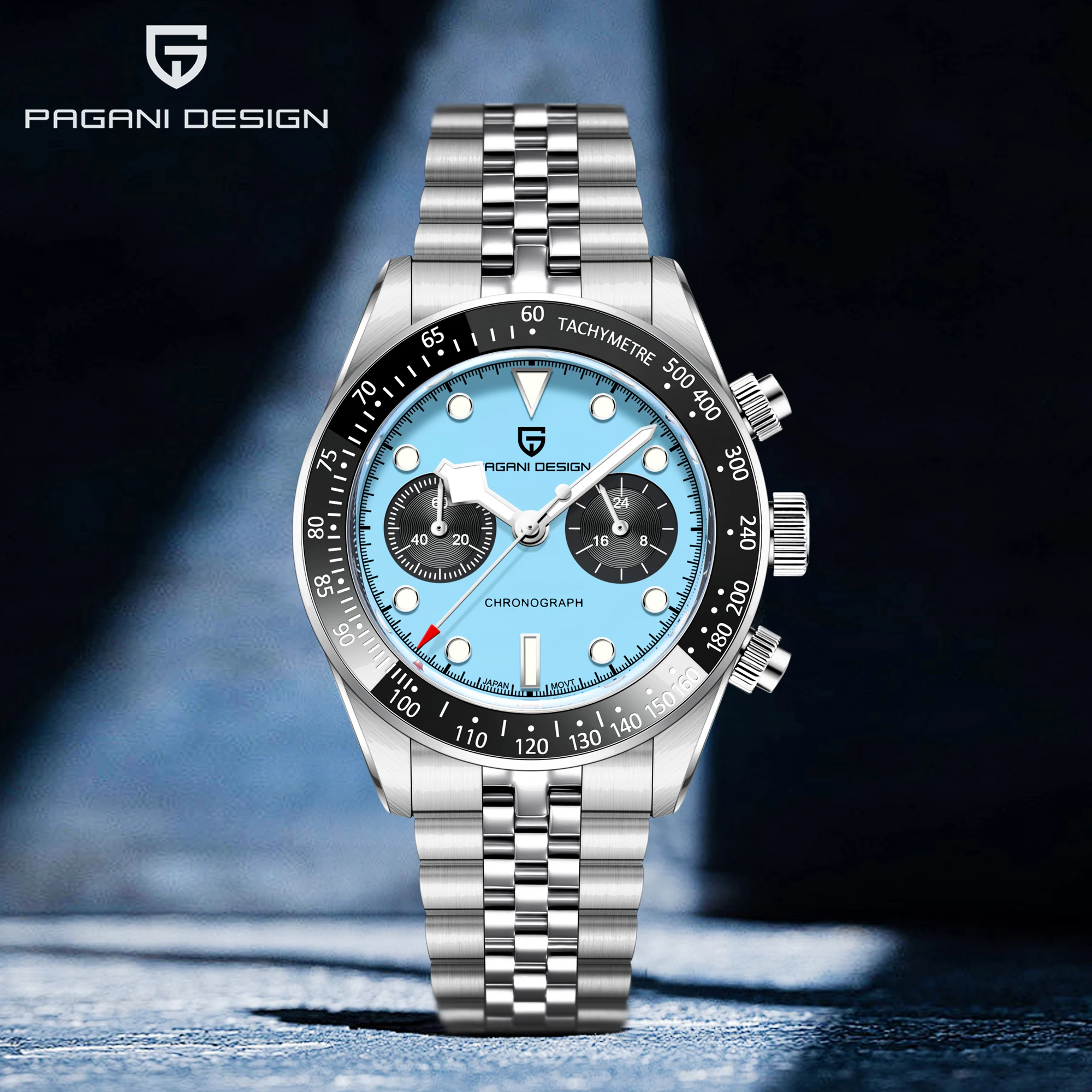 

PAGANI DESIGN Men's Watch New Quartz Watches For Man Top Japan VK34 Sport Wristwatch Luxury Sapphire Mirror Luminous Clocks 2025