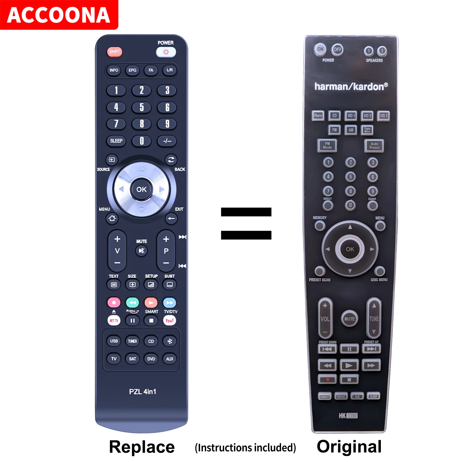 Remote control for HARMAN KARDON HK3390