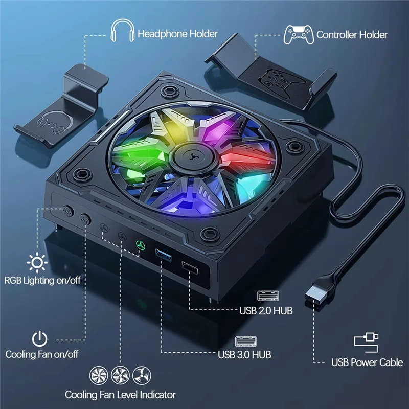 【Последняя ссылка!】Пыленепроницаемая конструкция с разноцветными световыми полосками, пылезащитными фильтрами и малошумящие верхние вентиляторы для серий